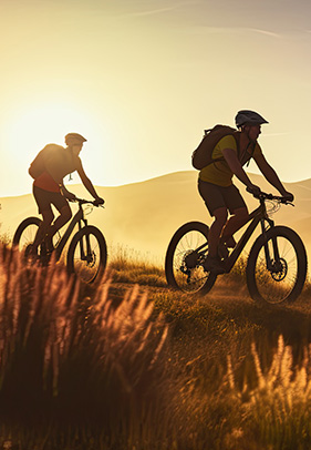 A group of cyclists on a Silver Comet group ride